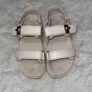 A New Day Women's White Strap Sandals